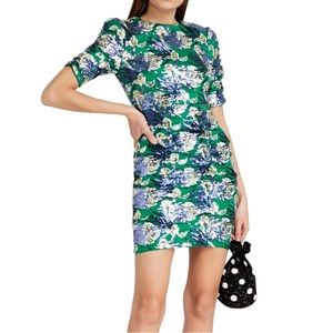 MAJE RAZUL EMBROIDERED SEQUIN MINI DRESS